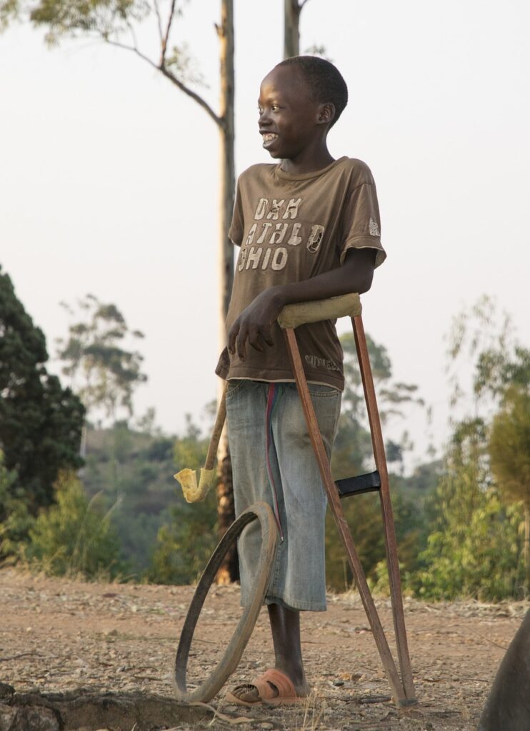 child, guy, handicapp, crutch, smile, destiny, life, africa, lame, wheel, crutch, crutch, destiny, destiny, lame, lame, lame, lame, lame